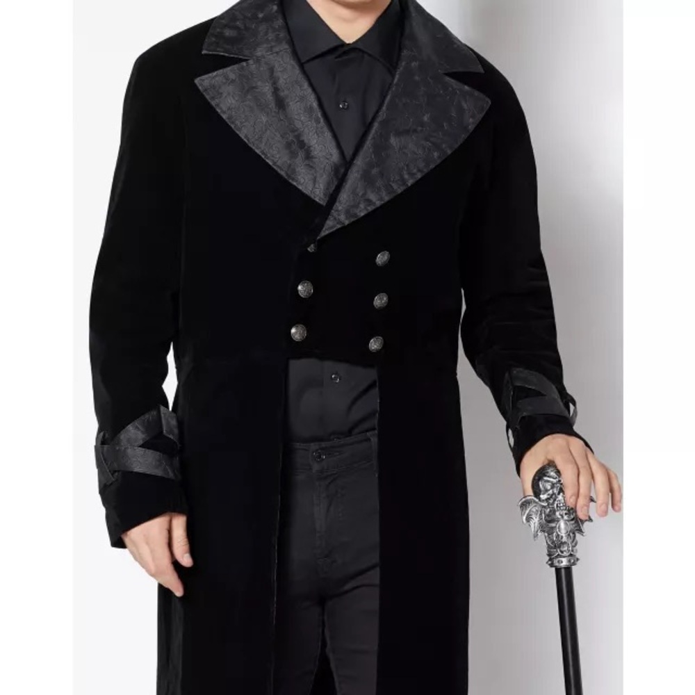 Spirit Black Renaissance Victorian-Style Gothic 🧛‍♂️ Costume Jacket - Picture 3 of 16